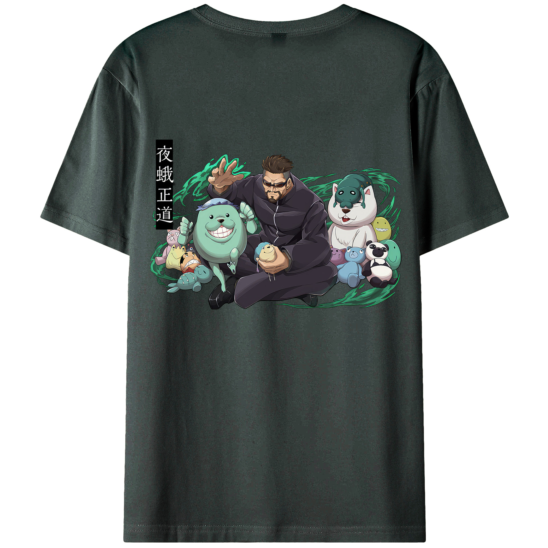 （画像用） 呪術廻戦 Jujutsu Kaisen 綿100％ メンズ半袖Tシャツ（バックプリント） 通気性